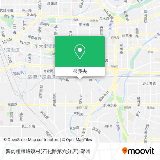 酱肉粗粮烙馍村(石化路第六分店)地图