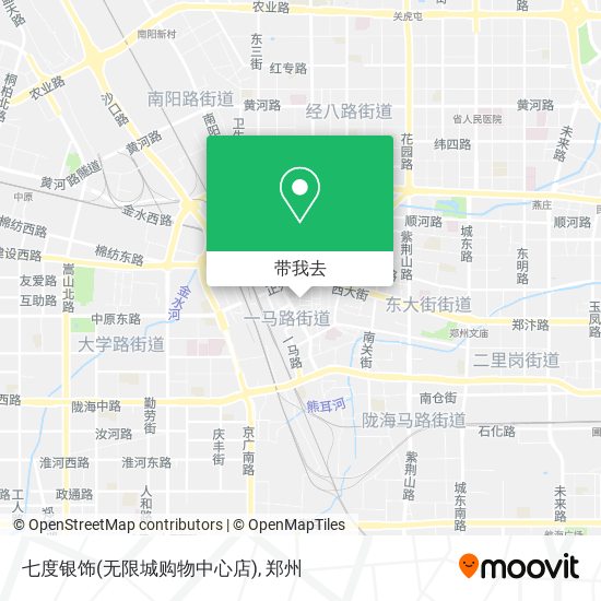 七度银饰(无限城购物中心店)地图