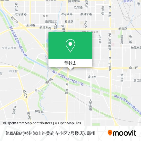菜鸟驿站(郑州嵩山路黄岗寺小区7号楼店)地图