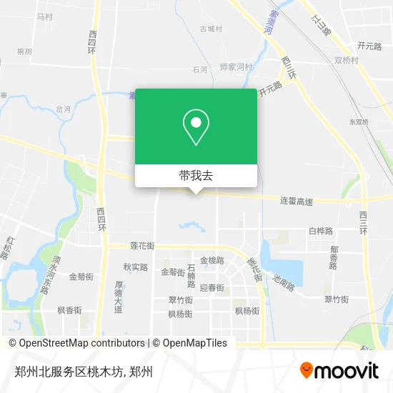 郑州北服务区桃木坊地图