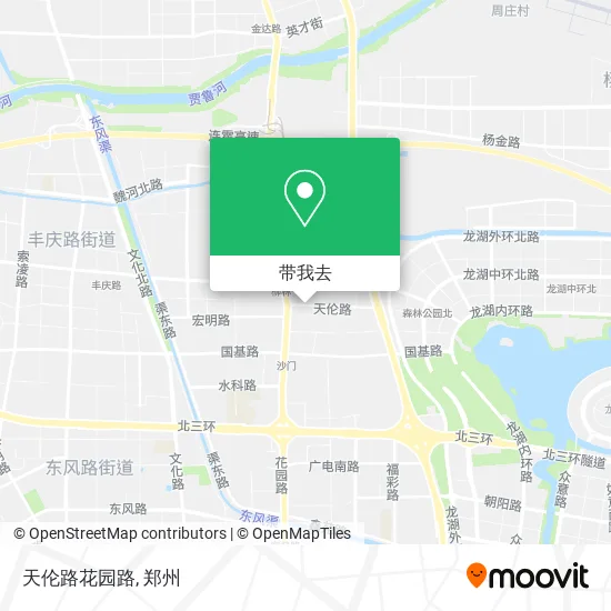 天伦路花园路地图