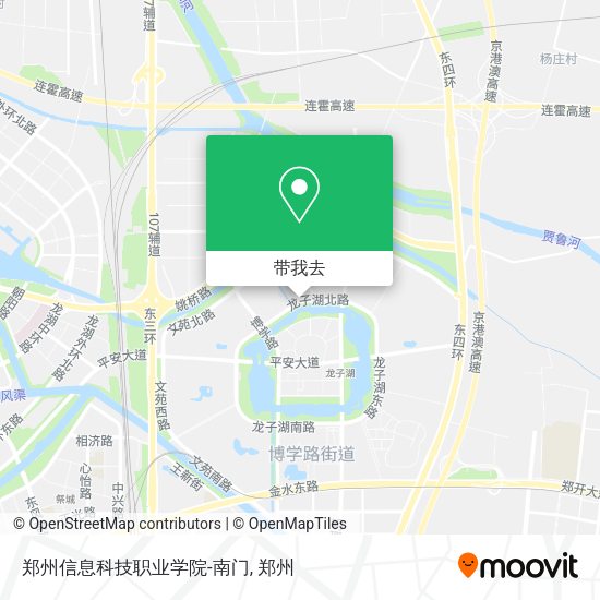 郑州信息科技职业学院-南门地图