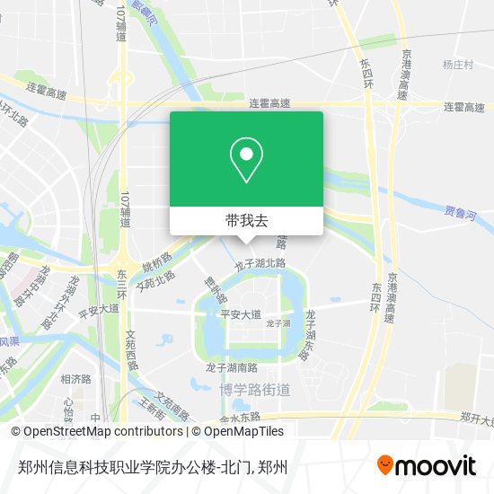 郑州信息科技职业学院办公楼-北门地图