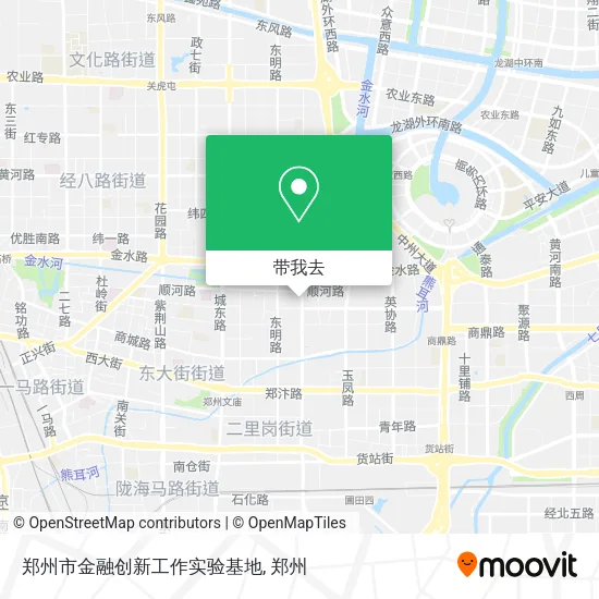 郑州市金融创新工作实验基地地图