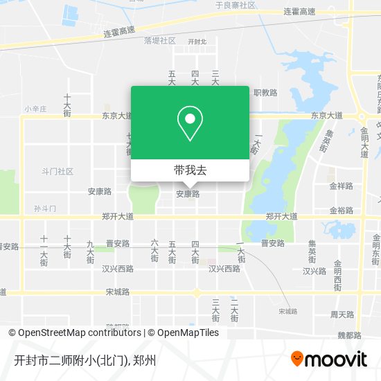 开封市二师附小(北门)地图
