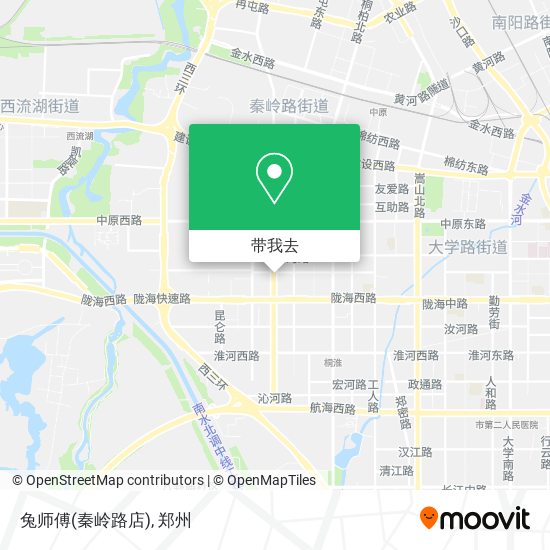 兔师傅(秦岭路店)地图