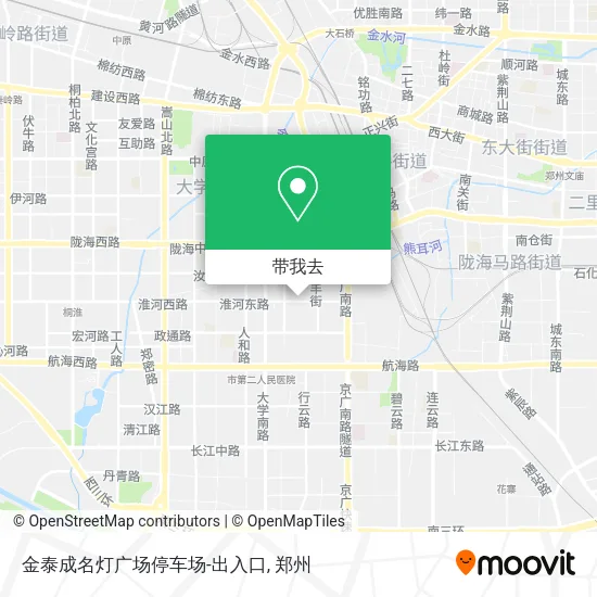 金泰成名灯广场停车场-出入口地图