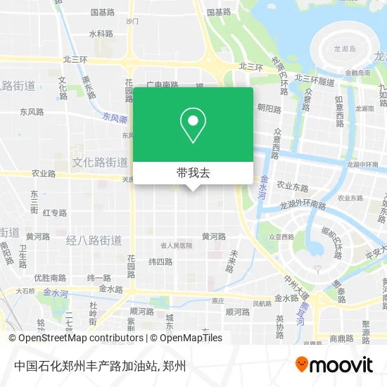 中国石化郑州丰产路加油站地图