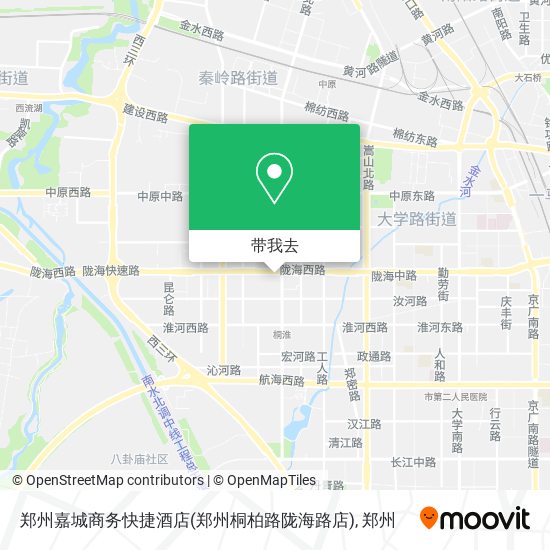 郑州嘉城商务快捷酒店(郑州桐柏路陇海路店)地图