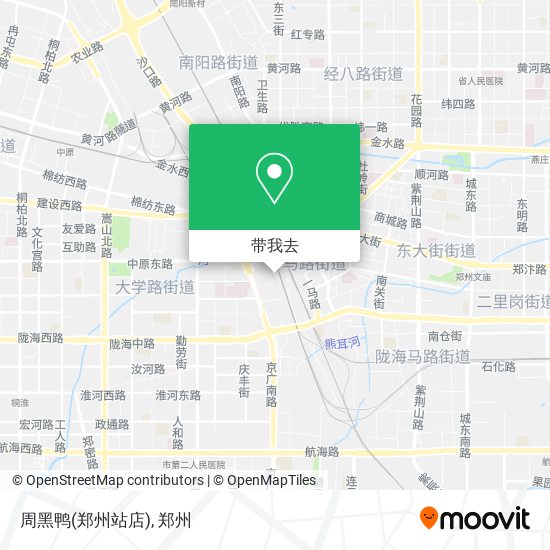 周黑鸭(郑州站店)地图