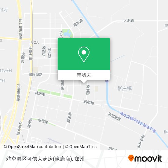 航空港区可信大药房(豫康店)地图