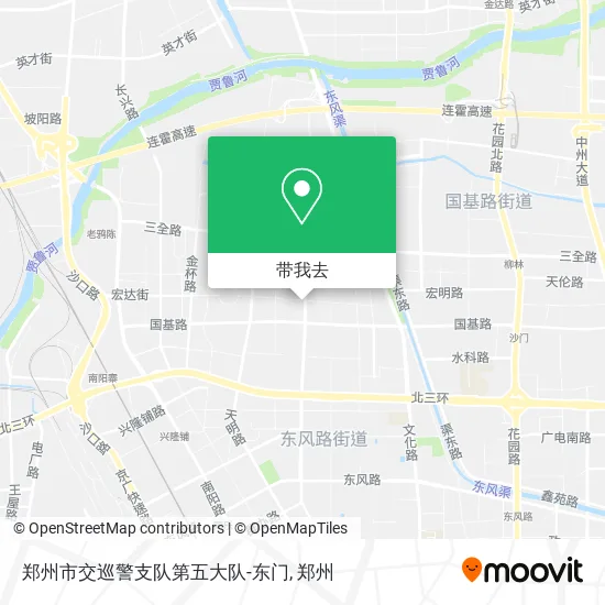 郑州市交巡警支队第五大队-东门地图