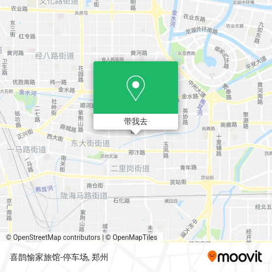 喜鹊愉家旅馆-停车场地图