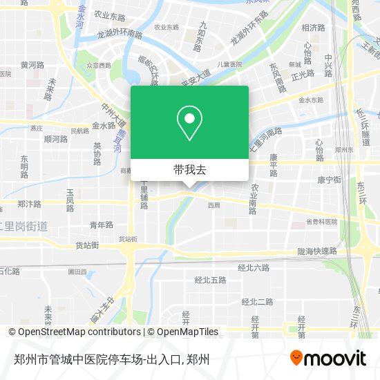 郑州市管城中医院停车场-出入口地图