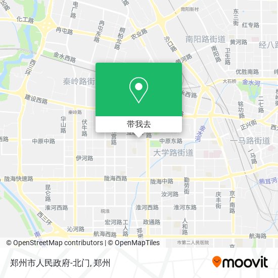 郑州市人民政府-北门地图