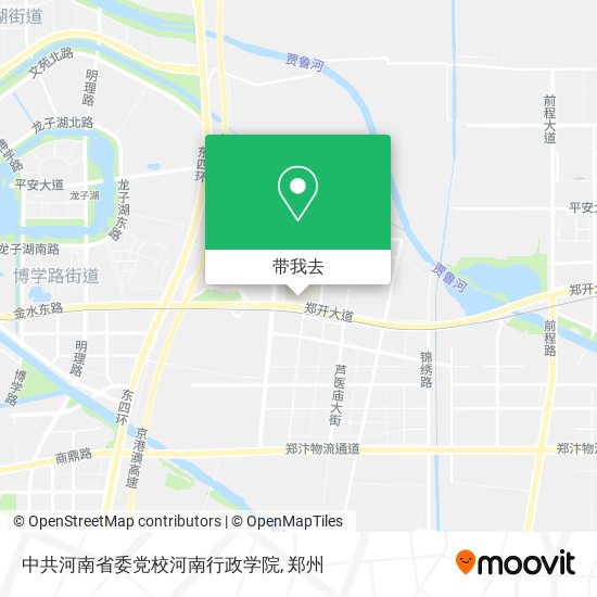 中共河南省委党校河南行政学院地图