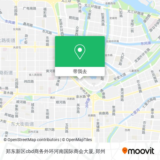 郑东新区cbd商务外环河南国际商会大厦地图