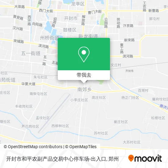 开封市和平农副产品交易中心停车场-出入口地图