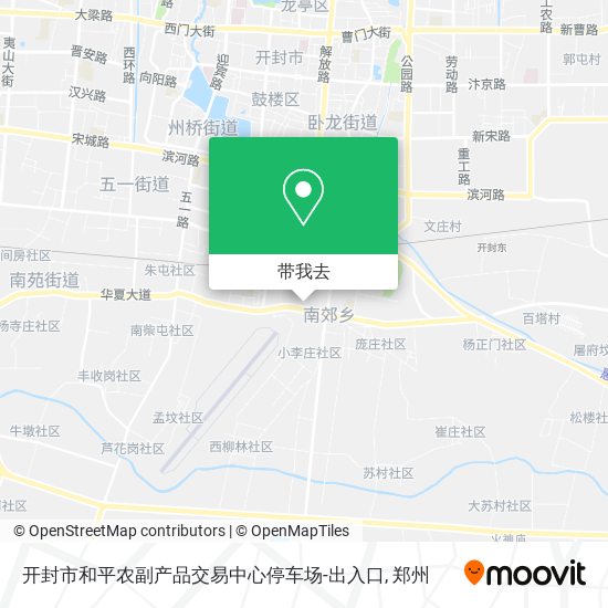 开封市和平农副产品交易中心停车场-出入口地图