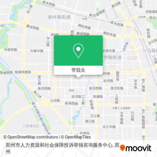 郑州市人力资源和社会保障投诉举报咨询服务中心地图