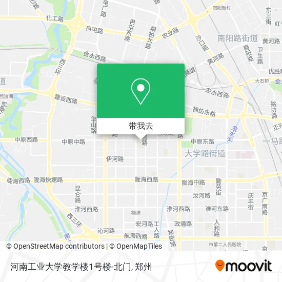 河南工业大学教学楼1号楼-北门地图
