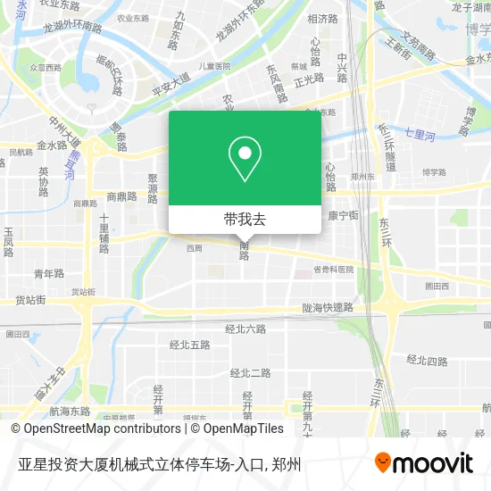 亚星投资大厦机械式立体停车场-入口地图