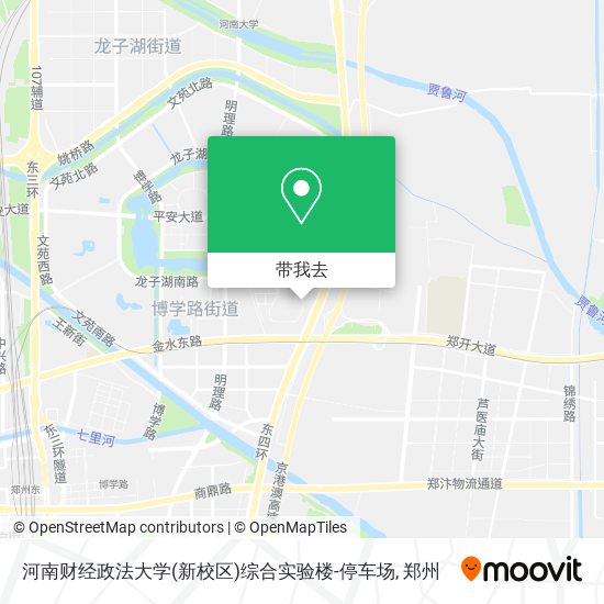 河南财经政法大学(新校区)综合实验楼-停车场地图