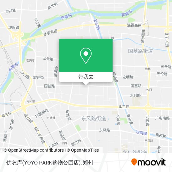 优衣库(YOYO PARK购物公园店)地图