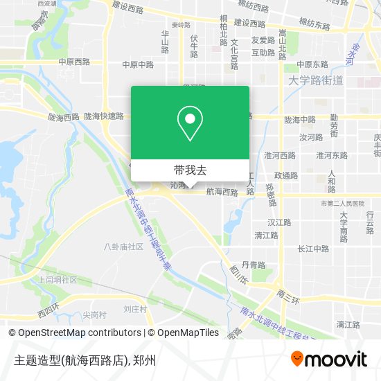 主题造型(航海西路店)地图