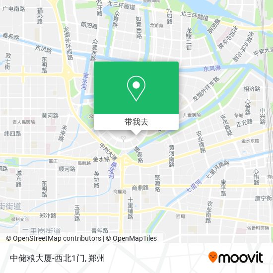 中储粮大厦-西北1门地图