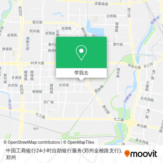 中国工商银行24小时自助银行服务(郑州金梭路支行)地图