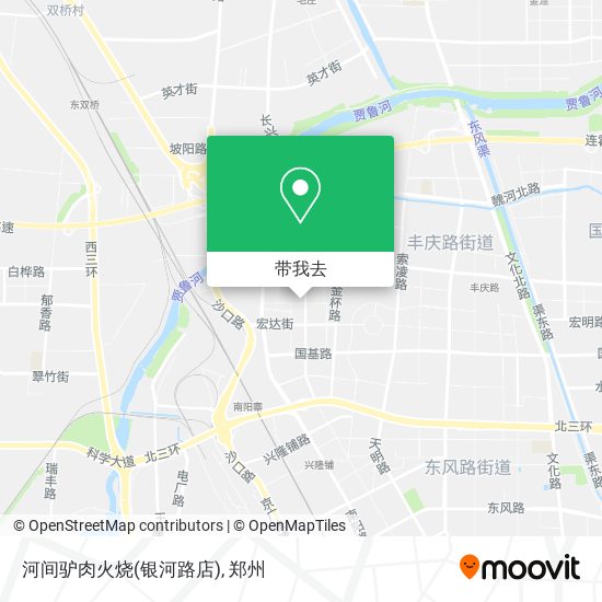 河间驴肉火烧(银河路店)地图