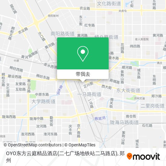 OYO东方云庭精品酒店(二七广场地铁站二马路店)地图