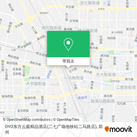 OYO东方云庭精品酒店(二七广场地铁站二马路店)地图