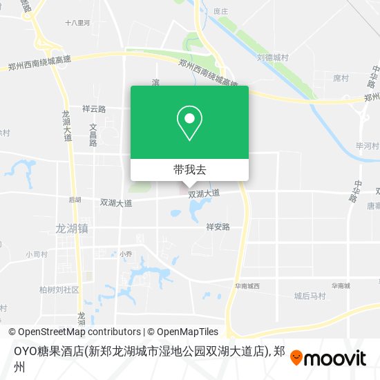 OYO糖果酒店(新郑龙湖城市湿地公园双湖大道店)地图