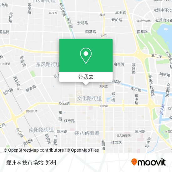 郑州科技市场站地图