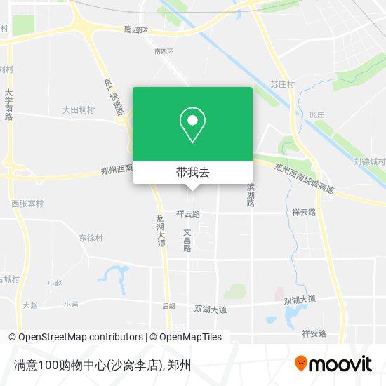 满意100购物中心(沙窝李店)地图