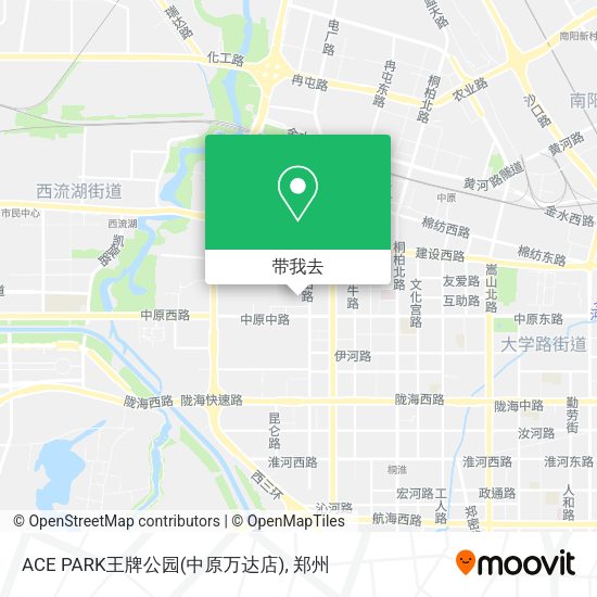 ACE PARK王牌公园(中原万达店)地图