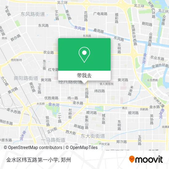 金水区纬五路第一小学地图