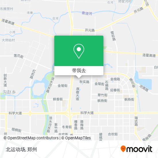 北运动场地图