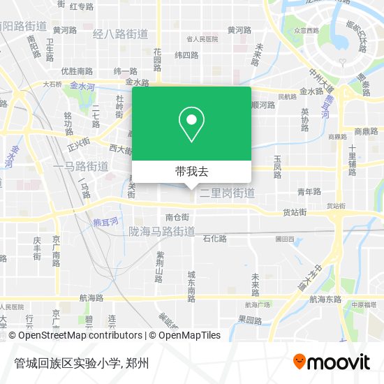 管城回族区实验小学地图