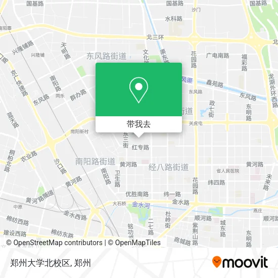 郑州大学北校区地图