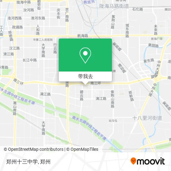 郑州十三中学地图