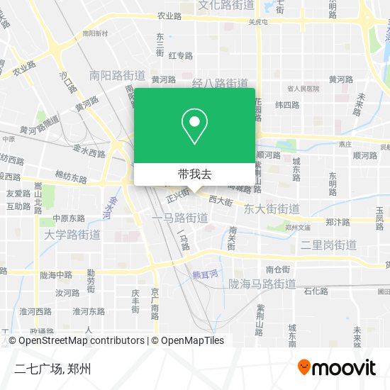 二七广场地图