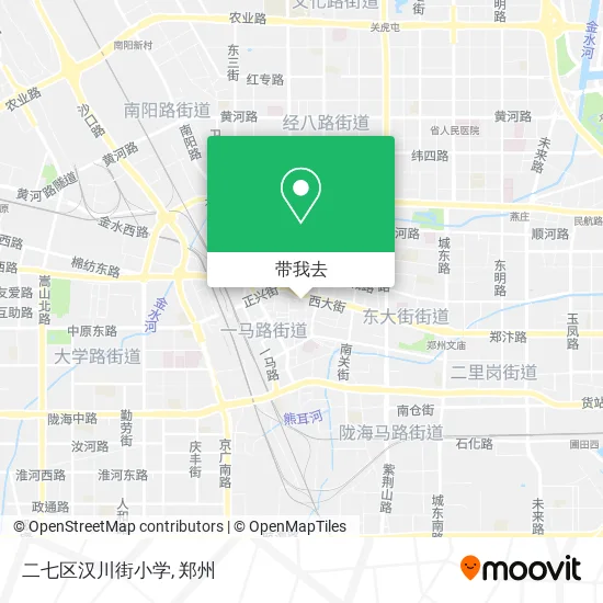 二七区汉川街小学地图