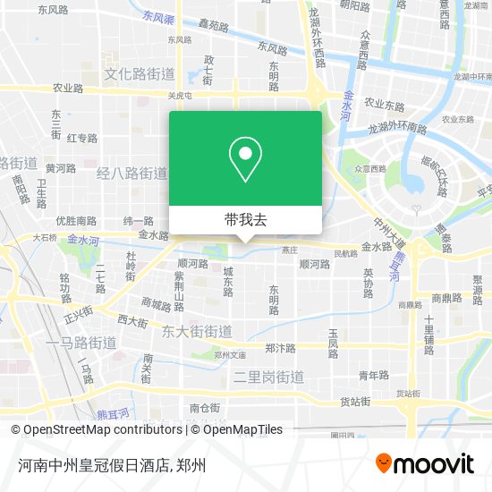 河南中州皇冠假日酒店地图