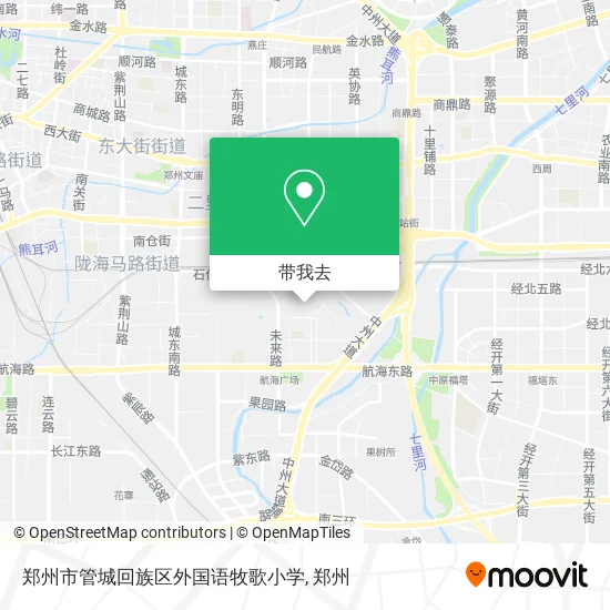 郑州市管城回族区外国语牧歌小学地图