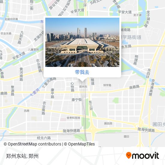 郑州东站地图