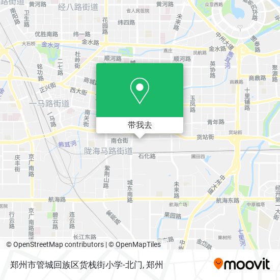 郑州市管城回族区货栈街小学-北门地图