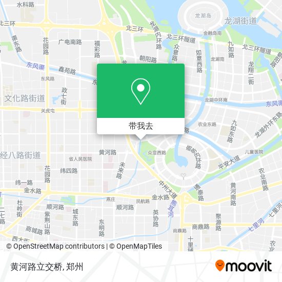 黄河路立交桥地图